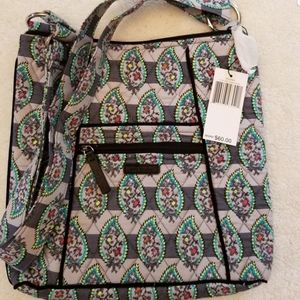 Vera Bradley hipster purse in Paisley Stripes